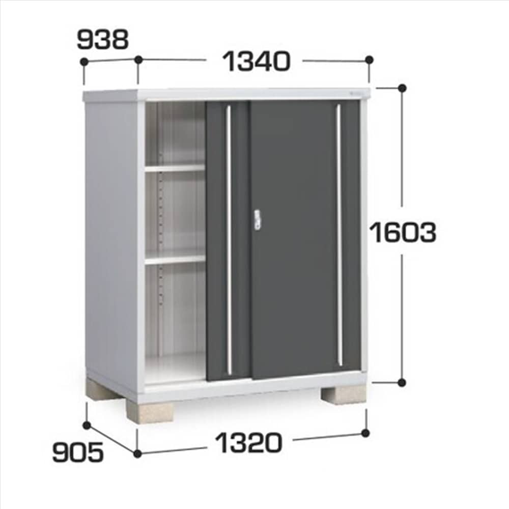 イナバ シンプリー MJX−139D 全面棚タイプ 棚板2枚付属 工事付きパック