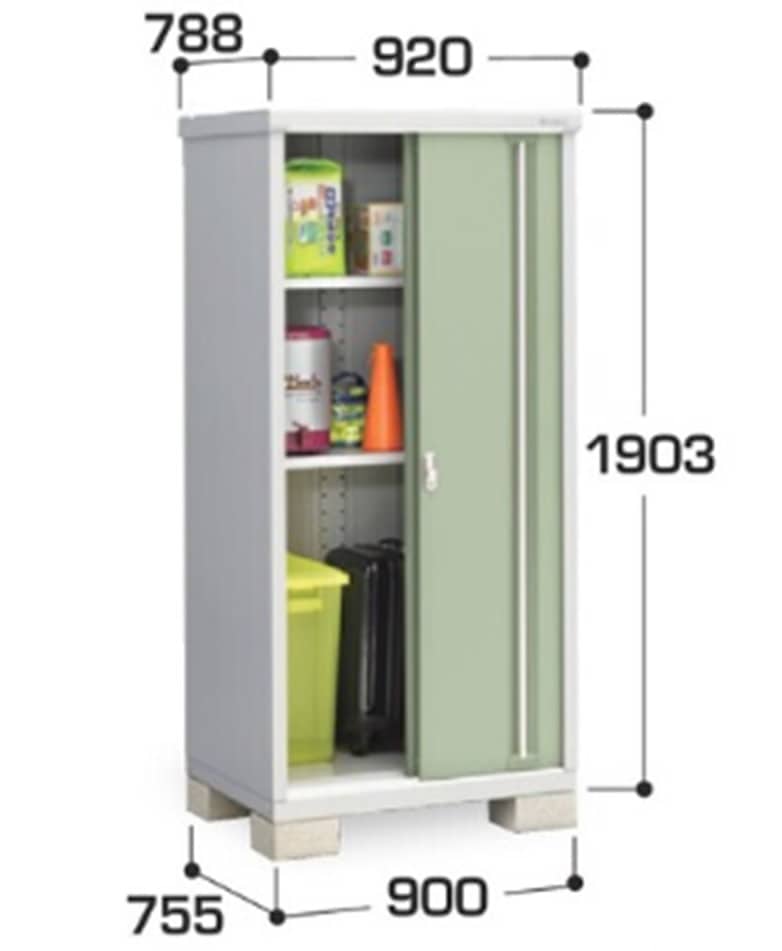 イナバ シンプリー MJX−097E 全面棚タイプ 棚板2枚付属 工事付きパック