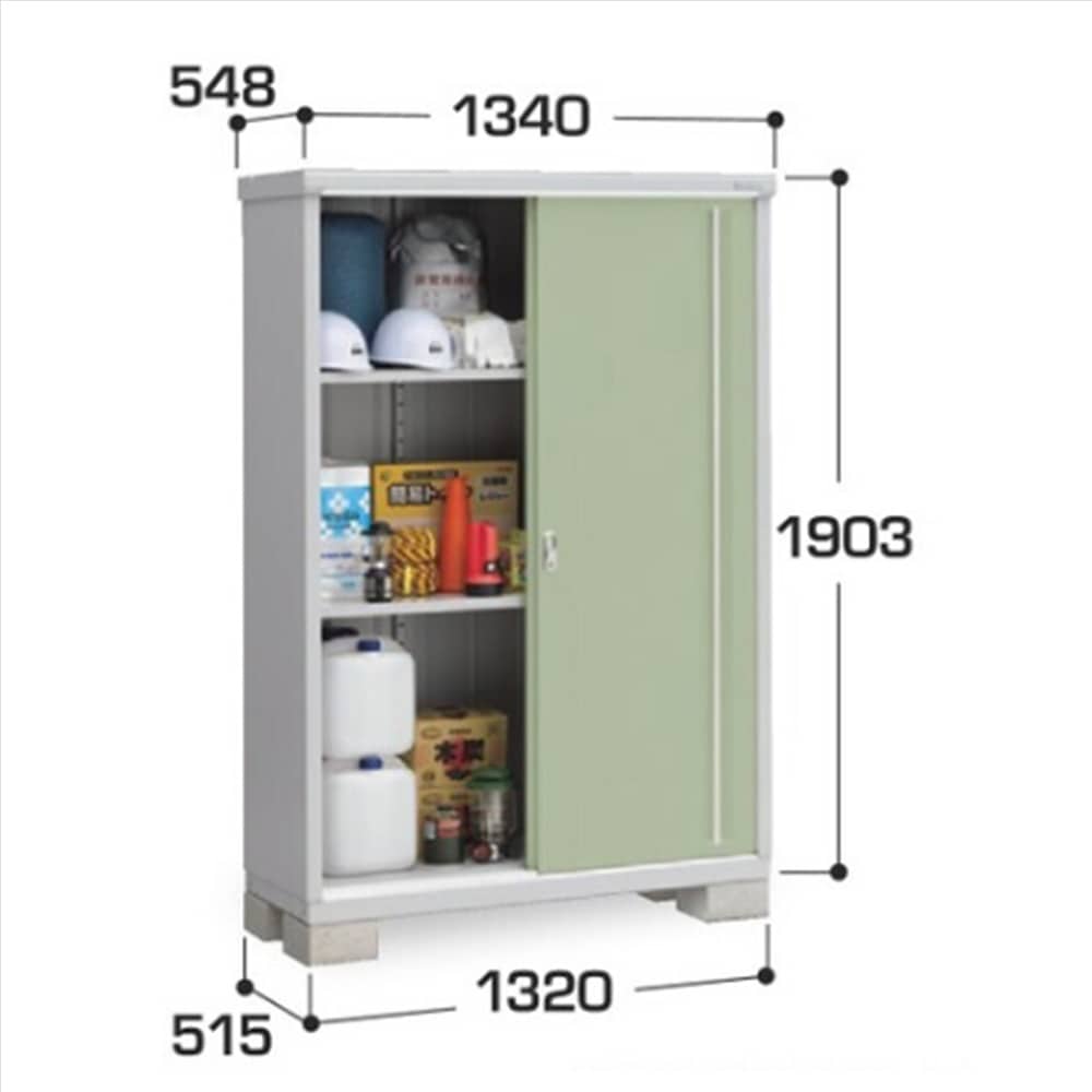 イナバ シンプリー MJX−135E 全面棚タイプ 棚板2枚付属 工事付きパック