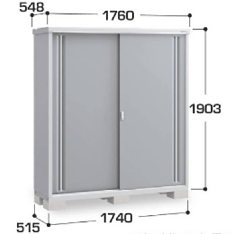 イナバ シンプリー MJX−175E 全面棚タイプ 棚板4枚付属 工事付きパック
