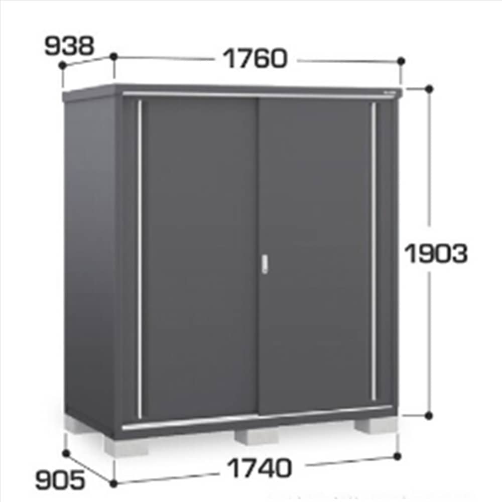 イナバ シンプリー MJX−179E 全面棚タイプ 棚板4枚付属 工事付きパック