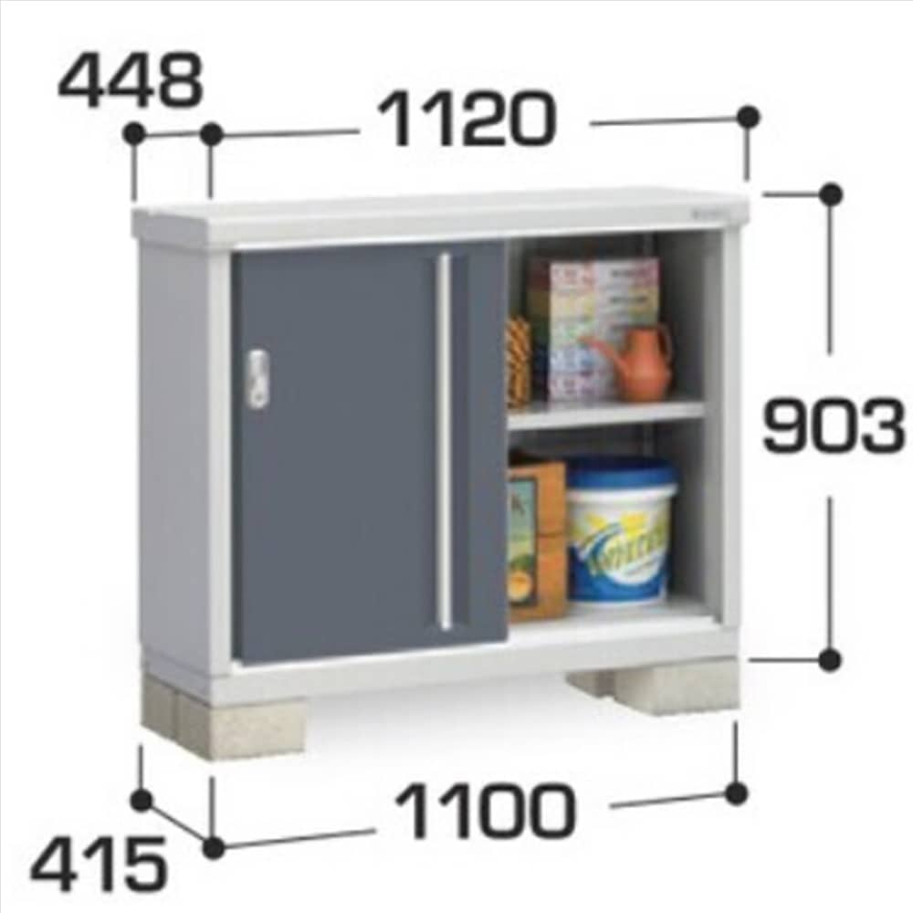 イナバ シンプリー MJX−114AP 長もの収納タイプ 棚板1枚付属 工事付きパック