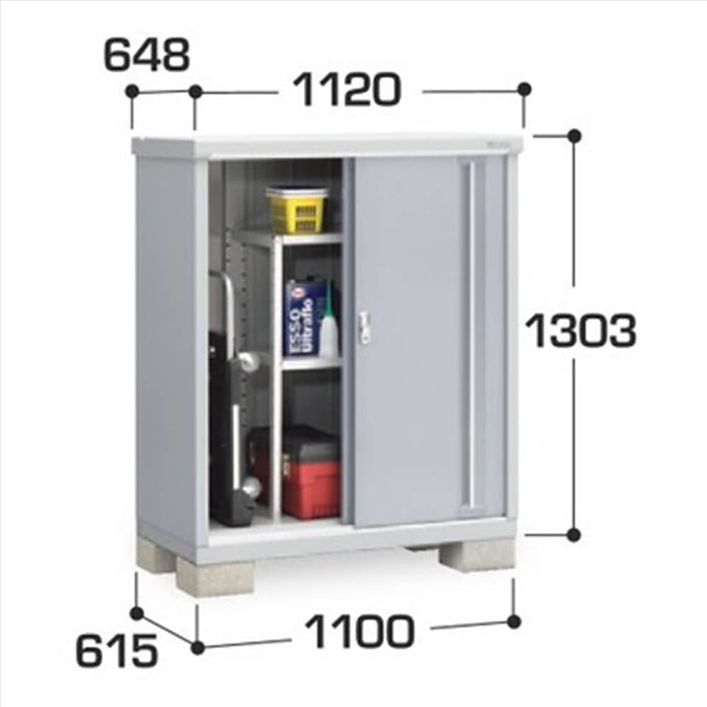 イナバ シンプリー MJX−116CP 長もの収納タイプ 棚板2枚付属 工事付きパック
