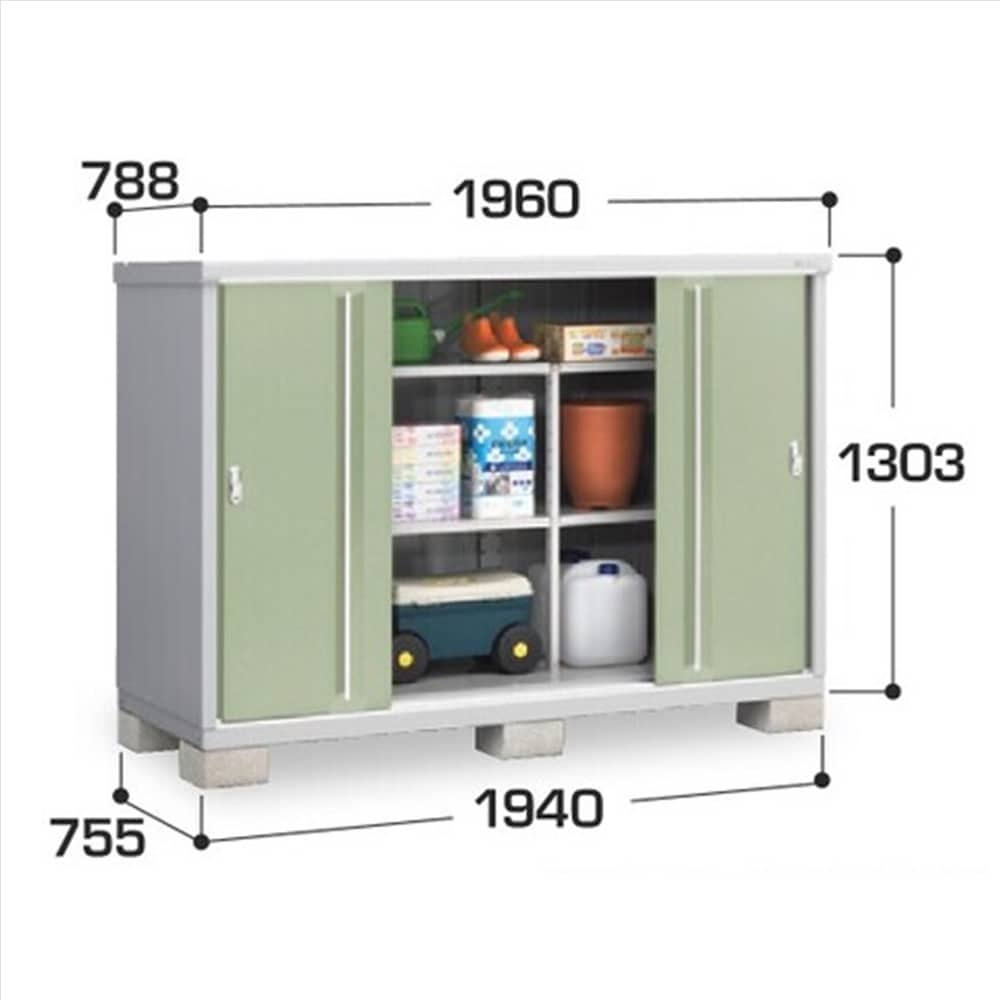 イナバ シンプリー MJX−197CP 長もの収納タイプ 棚板4枚付属 工事付きパック
