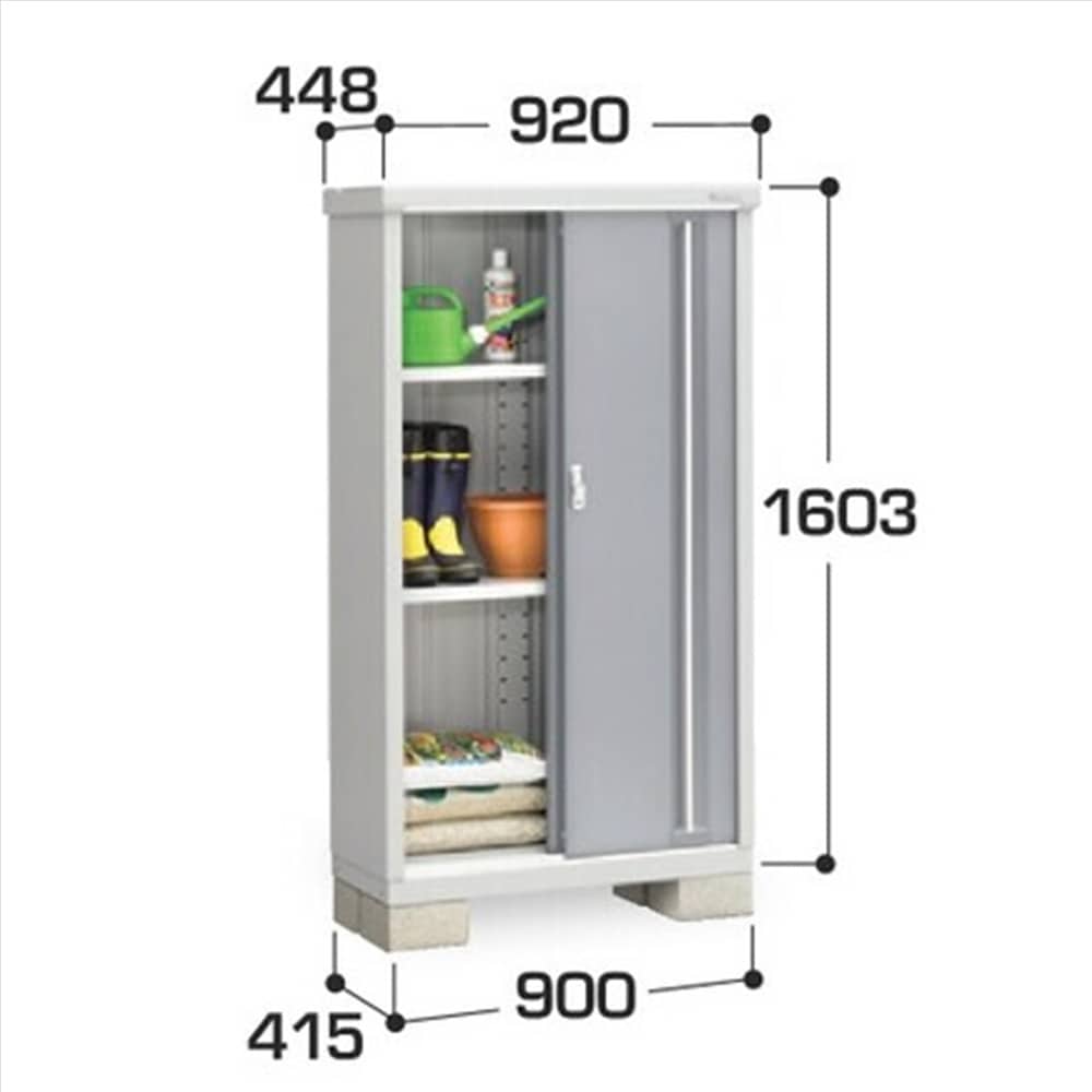 イナバ シンプリー MJX−094DP 長もの収納タイプ 棚板3枚付属 工事付きパック