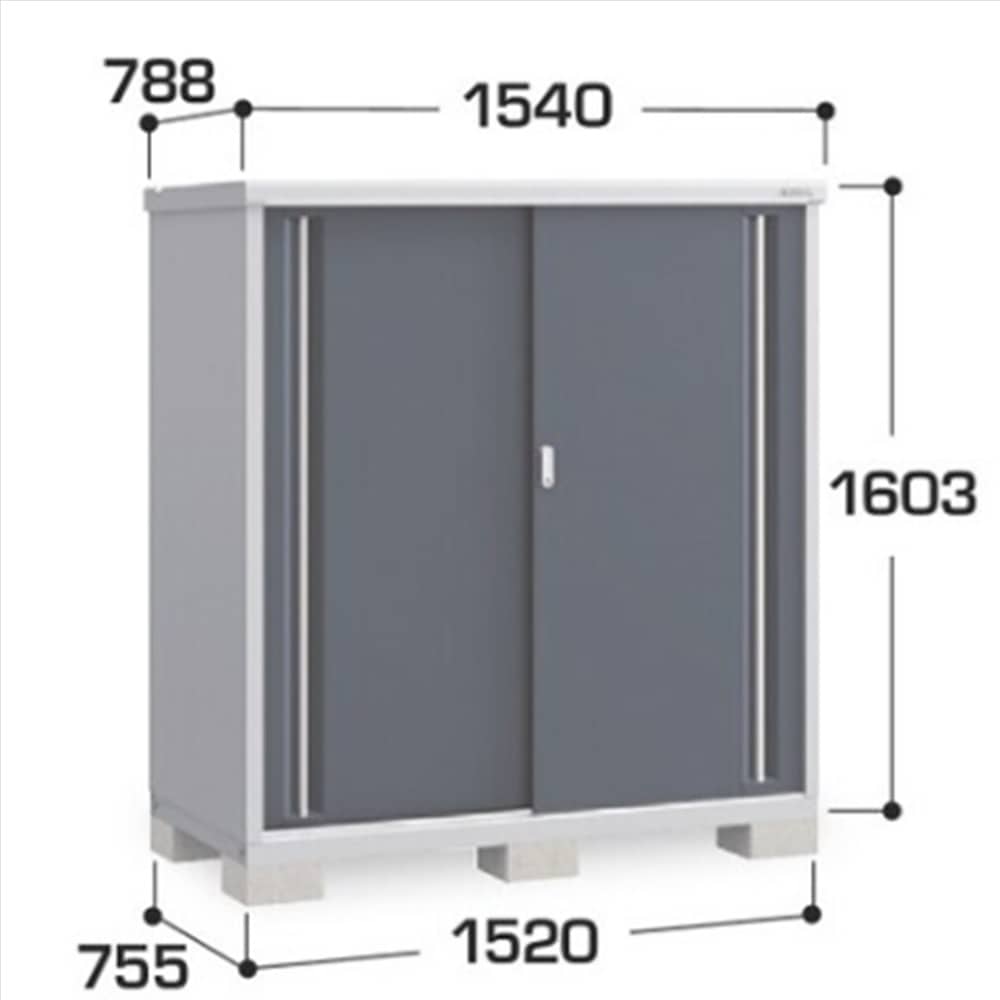 イナバ シンプリー MJX−157DP 長もの収納タイプ 棚板2枚付属 工事付きパック