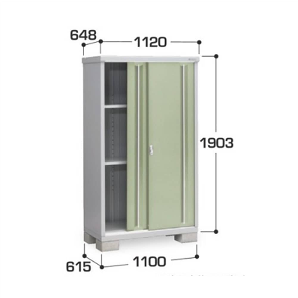 イナバ シンプリー MJX−116EP 長もの収納タイプ 棚板2枚付属 工事付きパック