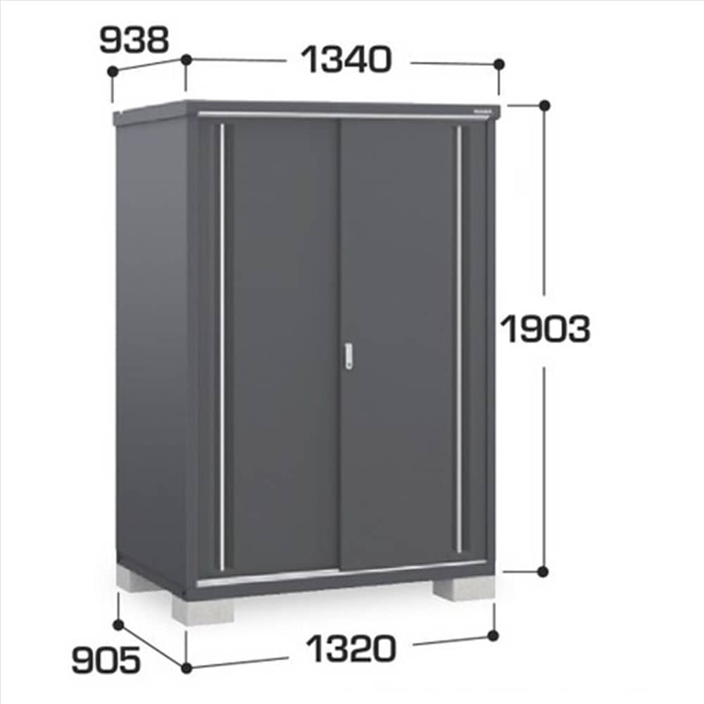 イナバ シンプリー MJX−139EP 長もの収納タイプ 棚板2枚付属 工事付きパック