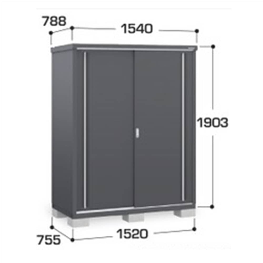 イナバ シンプリー MJX−157EP 長もの収納タイプ 棚板2枚付属 工事付きパック