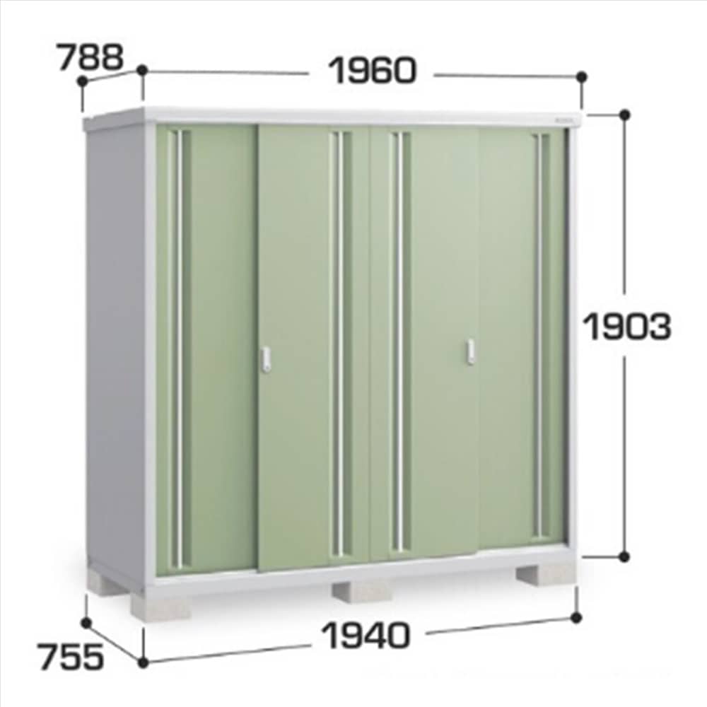 イナバ シンプリー MJX−197EP 長もの収納タイプ 棚板4枚付属 工事付きパック