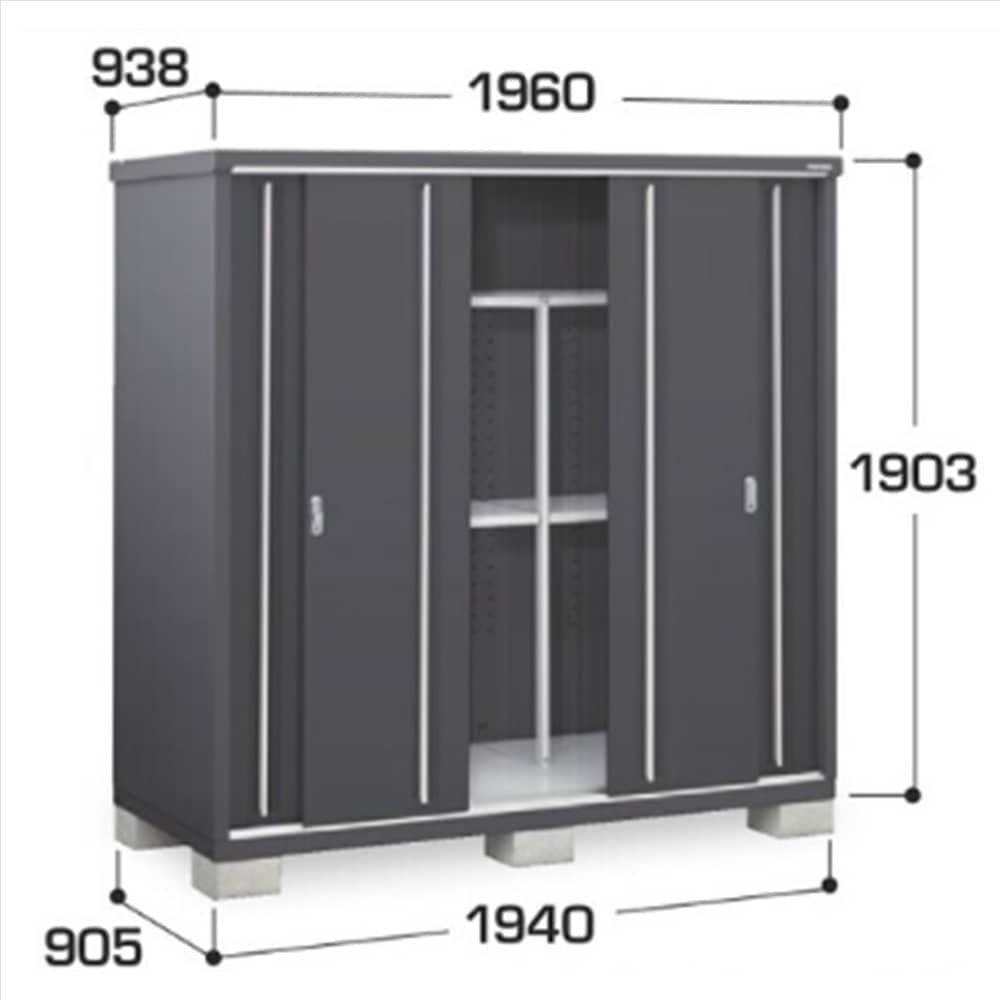 イナバ シンプリー MJX−199EP 長もの収納タイプ 棚板4枚付属 工事付きパック