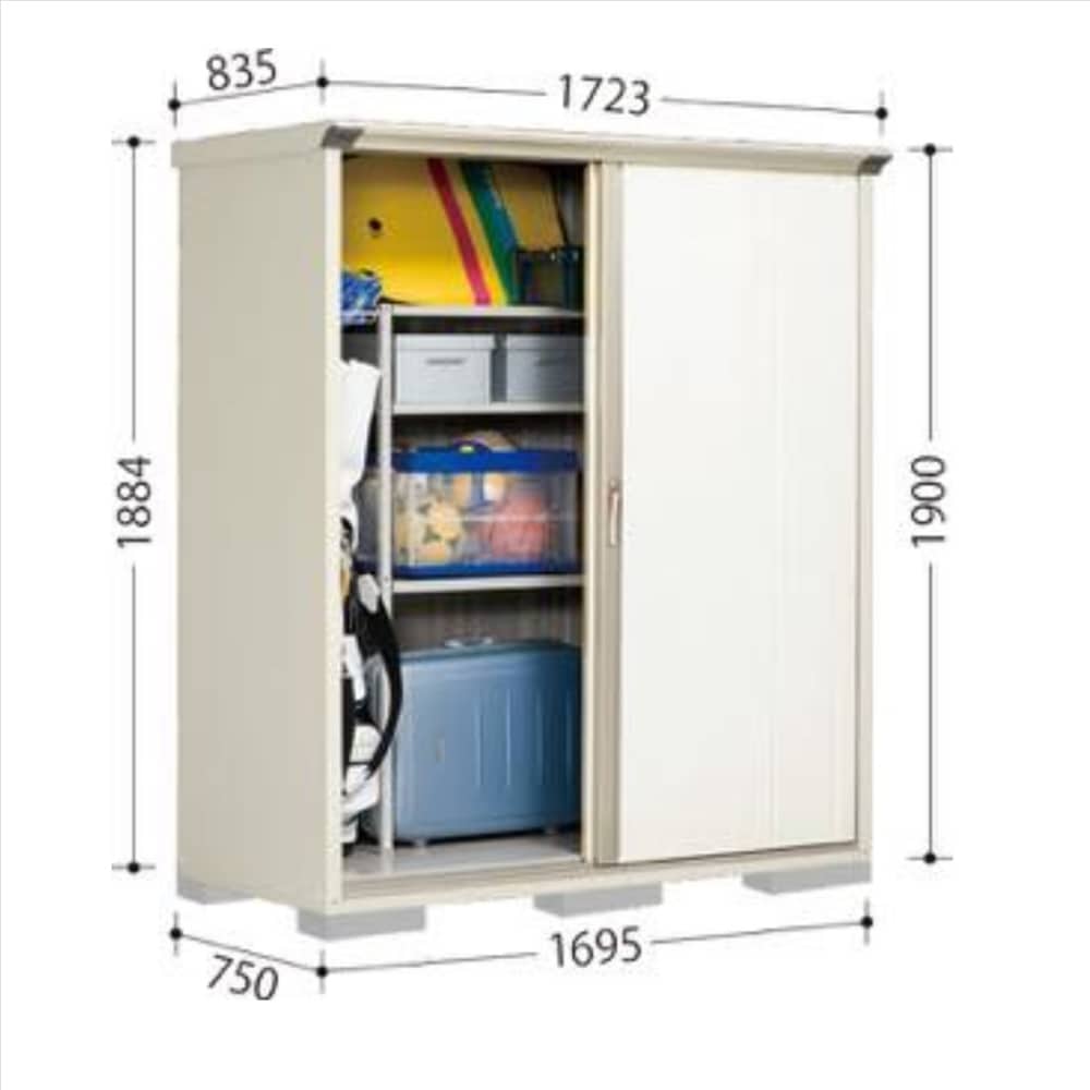 田窪物置 グランプレステージ ジャンプ GP−177AF 全面棚タイプ 棚板6枚付属 工事付きパック