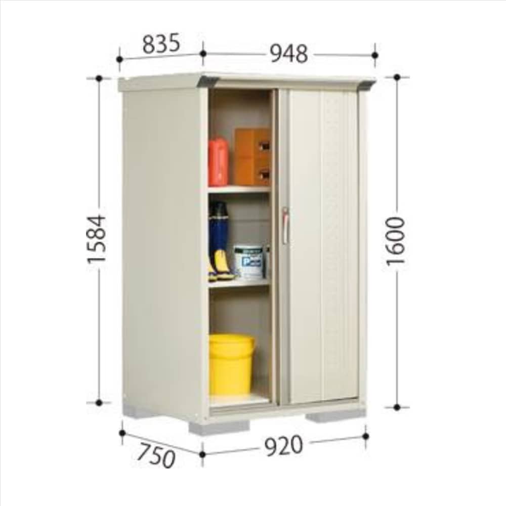 田窪物置 グランプレステージ ジャンプ GP−97BF 全面棚タイプ 棚板2枚付属 工事付きパック