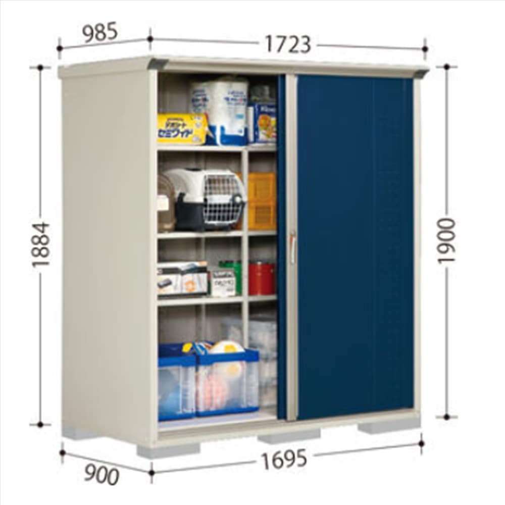 田窪物置 グランプレステージ ジャンプ GP−179AF 全面棚タイプ 棚板6枚付属 工事付きパック