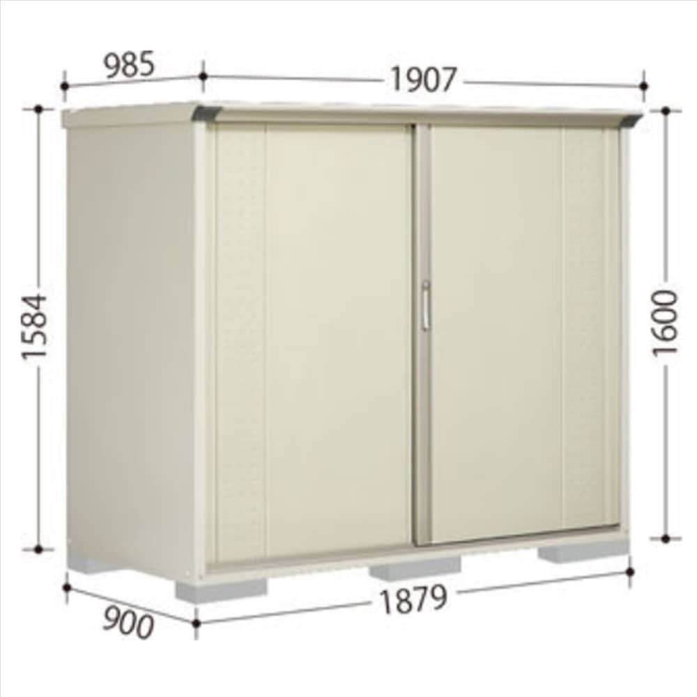 田窪物置 グランプレステージ ジャンプ GP−199BF 全面棚タイプ 棚板4枚付属 工事付きパック