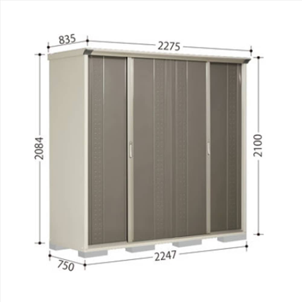 田窪物置 グランプレステージ ジャンプ GP−227HF 全面棚タイプ 棚板9枚付属 工事付きパック