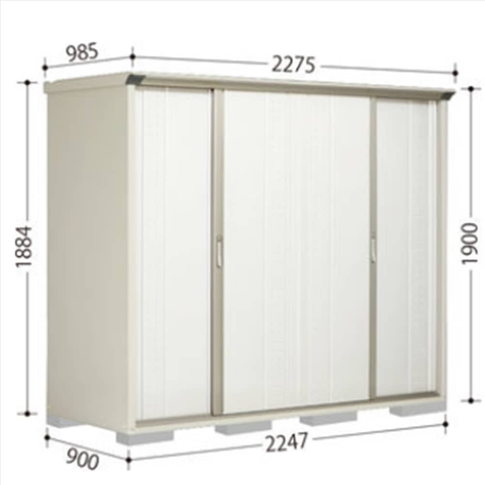 田窪物置 グランプレステージ ジャンプ GP−229AF 全面棚タイプ 棚板9枚付属 工事付きパック