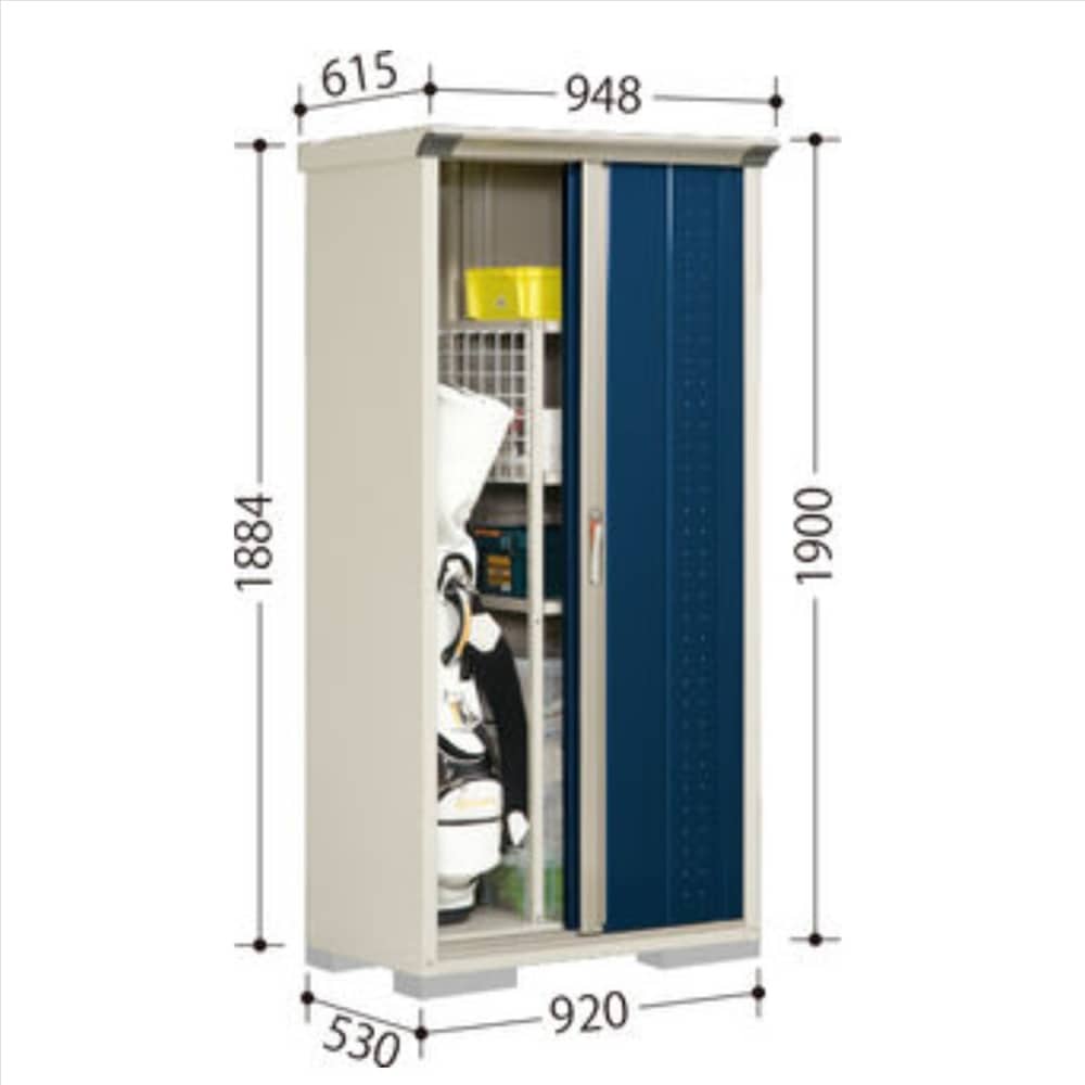 田窪物置 グランプレステージ ジャンプ GP−95AT たて置きタイプ 棚板3枚・ネット棚1枚付属 工事付きパック