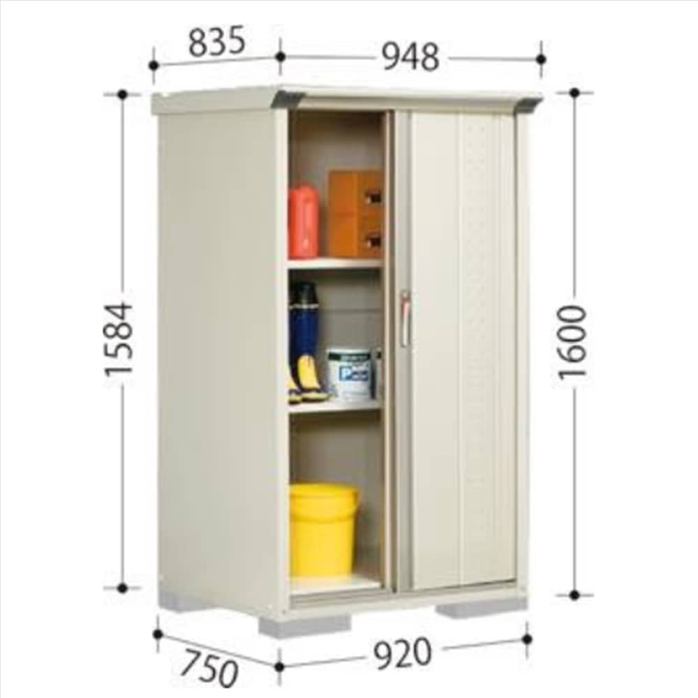 田窪物置 グランプレステージ ジャンプ GP−97BT たて置きタイプ 棚板2枚・ネット棚1枚付属 工事付きパック