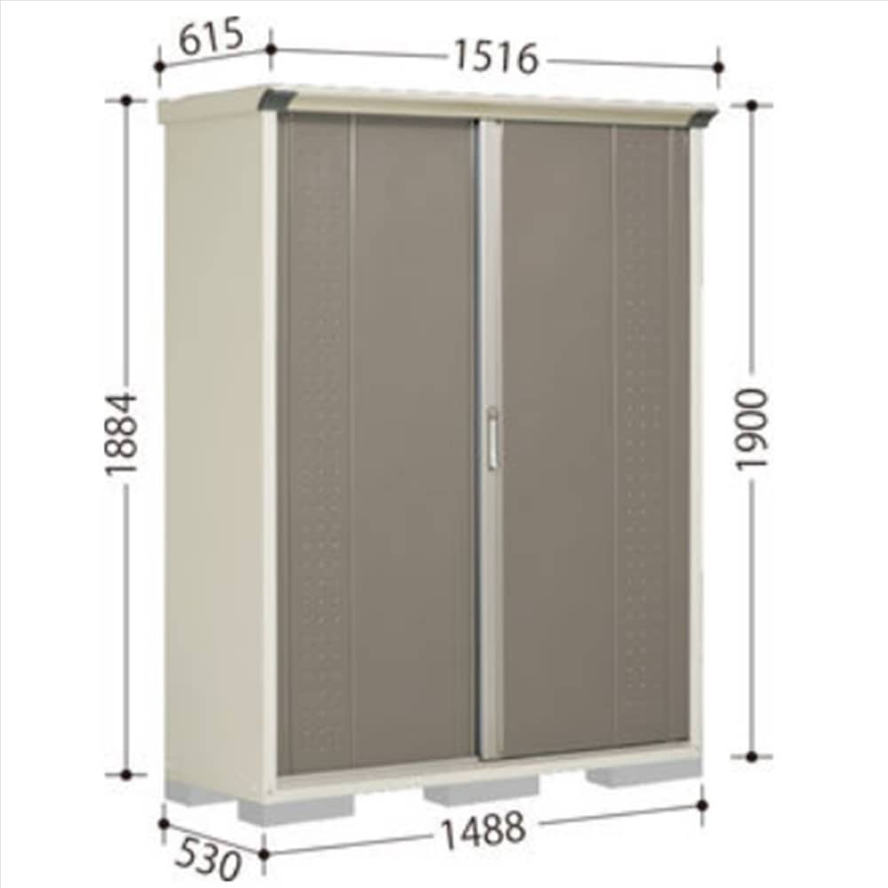 田窪物置 グランプレステージ ジャンプ GP−155AT たて置きタイプ 棚板3枚・ネット棚1枚付属 工事付きパック