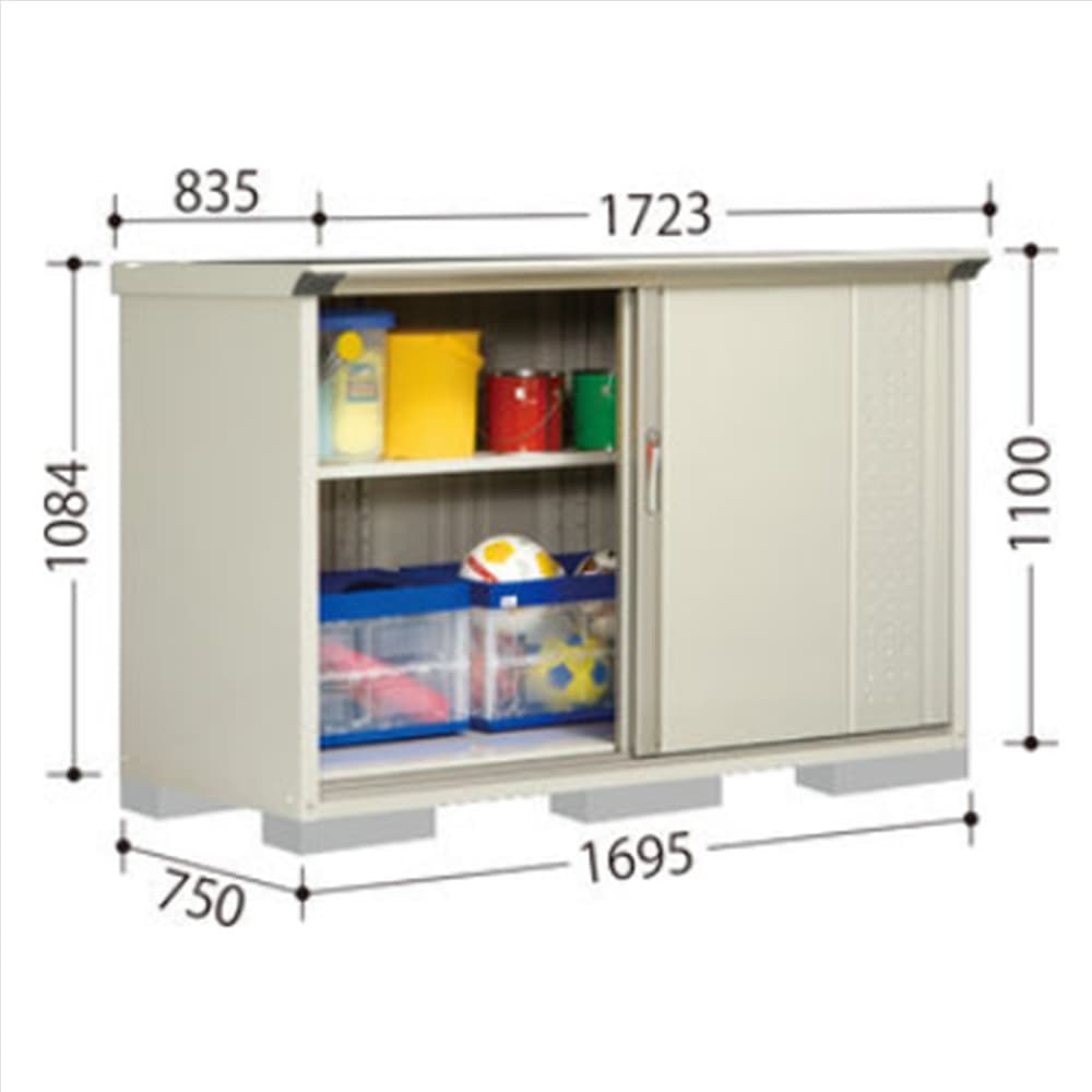 田窪物置 グランプレステージ ジャンプ GP−177DT たて置きタイプ 棚板1枚・ネット棚1枚付属 工事付きパック