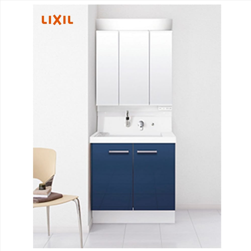 LIXIL 洗面化粧台 K1シリーズ 75cm幅 扉タイプ 壁付け水栓